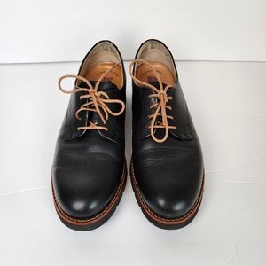 Samuel Hubbard Leather Oxford Formal Lace-Up Shoes Black Men's 7.5